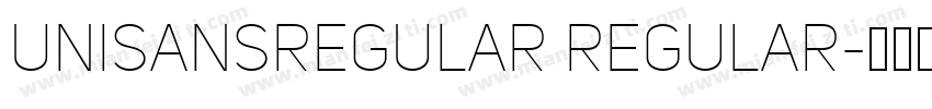 UniSansRegular Regular字体转换